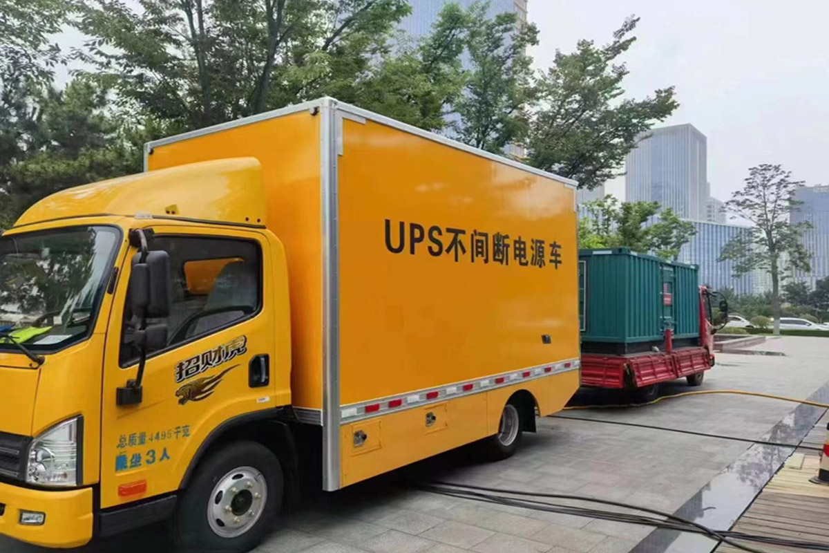 黑龙江发电机租赁施工现场