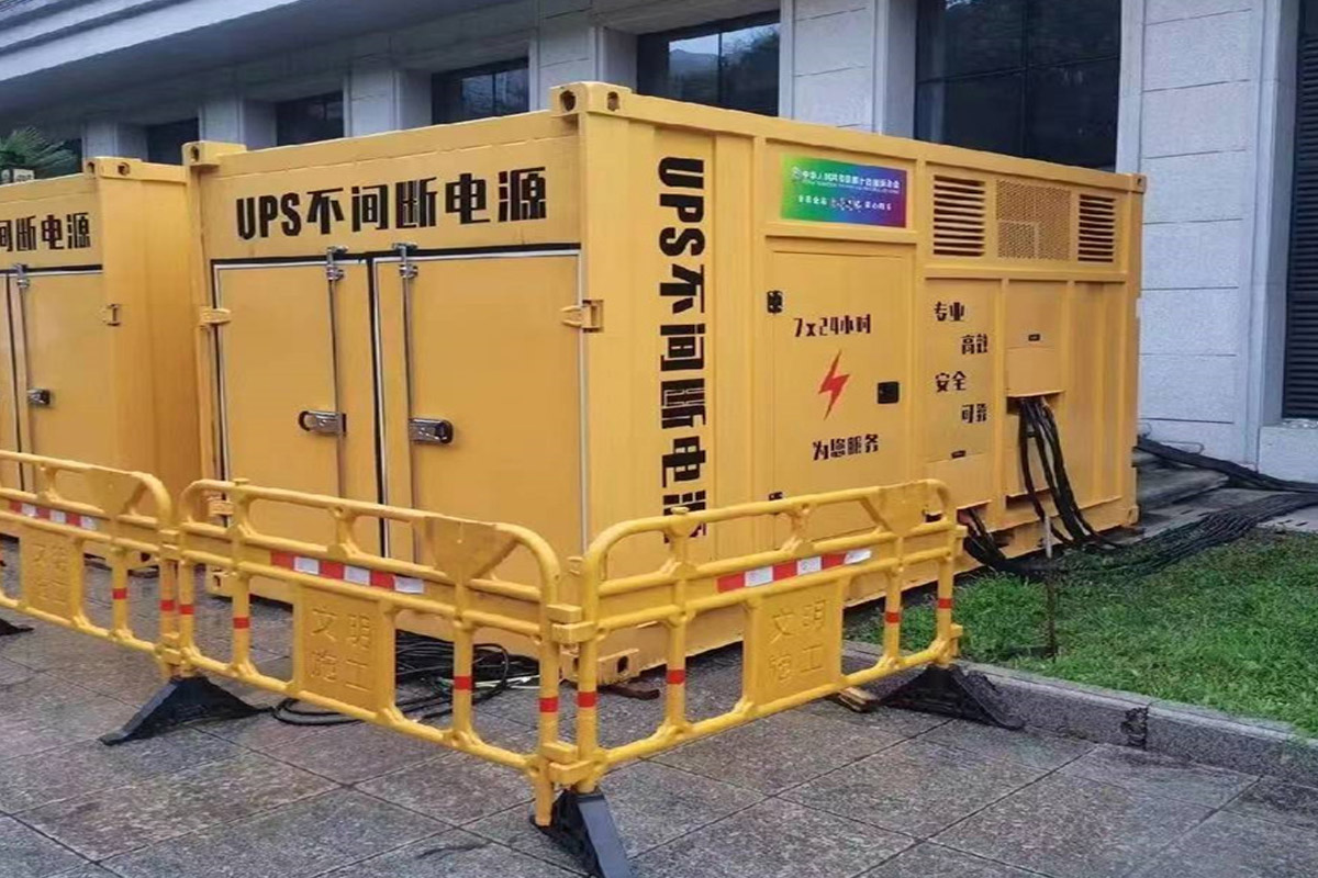 黑龙江发电机租赁施工现场