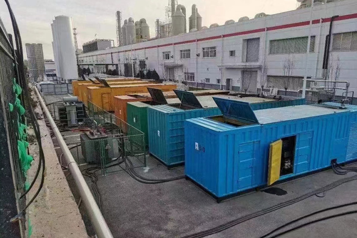 黑龙江发电机租赁施工现场